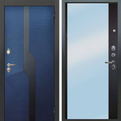 Входная дверь Аргус ЛЮКС 3К Бистури синий софт + Магнум Черный софт