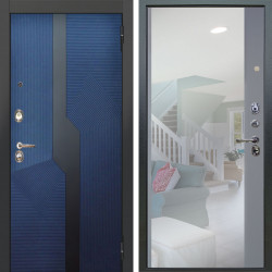 Входная дверь Аргус ЛЮКС 3К Бистури синий софт + Магнум Силк маус