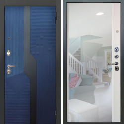 Входная дверь Аргус ЛЮКС 3К Бистури синий софт + Магнум Софт милк