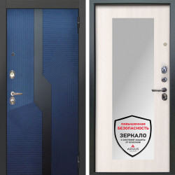 Входная дверь Аргус ЛЮКС 3К Бистури синий софт + Милли Ларче светлый