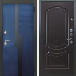Входная дверь Аргус ЛЮКС 3К Бистури синий софт + Мишель Венге