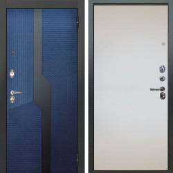 Входная дверь Аргус ЛЮКС 3К Бистури синий софт + Под покраску