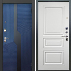 Входная дверь Аргус ЛЮКС 3К Бистури синий софт + Скиф Софт милк