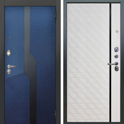 Входная дверь Аргус ЛЮКС 3К Бистури синий софт + Тори Софт милк