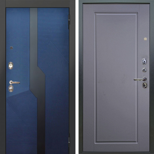 Входная дверь Аргус ЛЮКС 3К Бистури синий софт + Тревор Силк маус