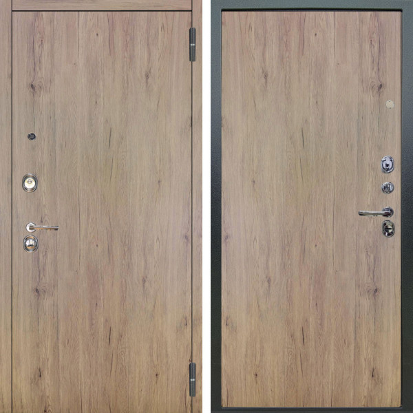 Входная дверь Аргус ЛЮКС 3К Элегант Рустик соломенный + Элегант Рустик соломенный