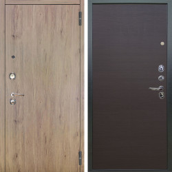 Входная дверь Аргус ЛЮКС 3К Элегант Рустик соломенный + Элегант Венге горизонт