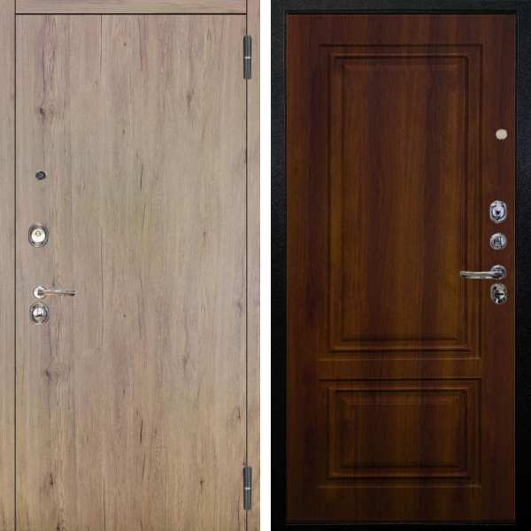 Входная дверь Аргус ЛЮКС 3К Элегант Рустик соломенный + Элион Дуб рустикальный