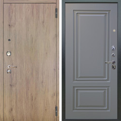 Входная дверь Аргус ЛЮКС 3К Элегант Рустик соломенный + Элион Силк маус