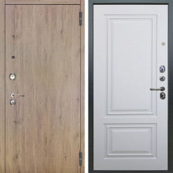 Входная дверь Аргус ЛЮКС 3К Элегант Рустик соломенный + Элион Софт милк