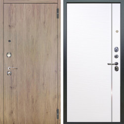 Входная дверь Аргус ЛЮКС 3К Элегант Рустик соломенный + Гауда Роял вуд белый