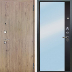 Входная дверь Аргус ЛЮКС 3К Элегант Рустик соломенный + Магнум Черный софт