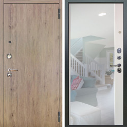 Входная дверь Аргус ЛЮКС 3К Элегант Рустик соломенный + Магнум Софт милк