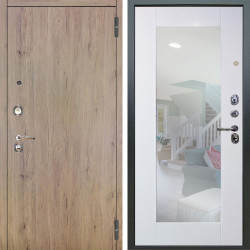 Входная дверь Аргус ЛЮКС 3К Элегант Рустик соломенный + Милли Роял вуд белый