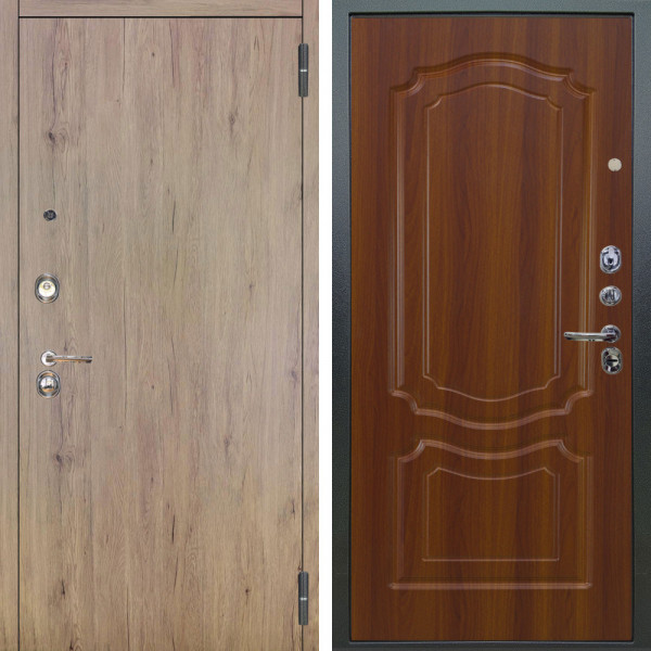 Входная дверь Аргус ЛЮКС 3К Элегант Рустик соломенный + Мишель Дуб рустикальный