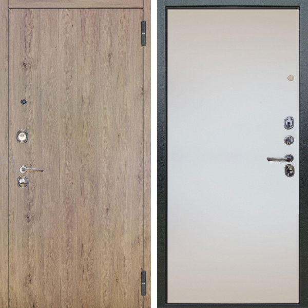 Входная дверь Аргус ЛЮКС 3К Элегант Рустик соломенный + Под покраску