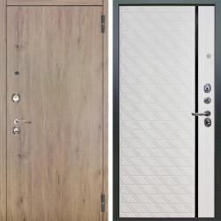 Входная дверь Аргус ЛЮКС 3К Элегант Рустик соломенный + Тори Софт милк