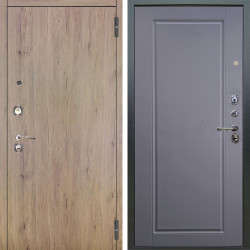 Входная дверь Аргус ЛЮКС 3К Элегант Рустик соломенный + Тревор Силк маус