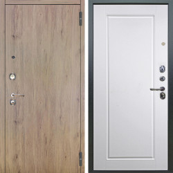 Входная дверь Аргус ЛЮКС 3К Элегант Рустик соломенный + Тревор Софт милк