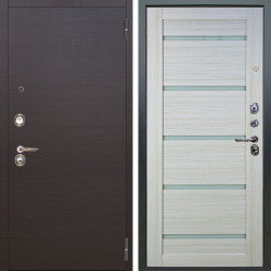 Входная дверь Аргус ЛЮКС 3К Элегант Венге горизонт + Александра Белая лиственница