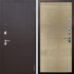 Входная дверь Аргус ЛЮКС 3К Элегант Венге горизонт + Элегант Дорс светлый горизонт