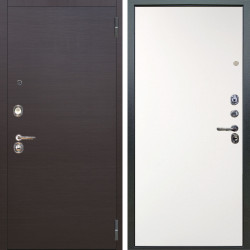 Входная дверь Аргус ЛЮКС 3К Элегант Венге горизонт + Элегант Софт милк