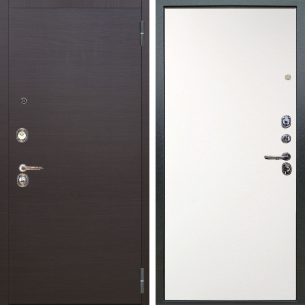 Входная дверь Аргус ЛЮКС 3К Элегант Венге горизонт + Элегант Софт милк