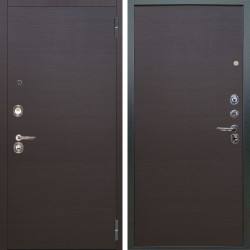 Входная дверь Аргус ЛЮКС 3К Элегант Венге горизонт + Элегант Венге горизонт