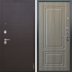 Входная дверь Аргус ЛЮКС 3К Элегант Венге горизонт + Элион Дуб филадельфия крем