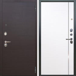 Входная дверь Аргус ЛЮКС 3К Элегант Венге горизонт + Гауда Роял вуд белый