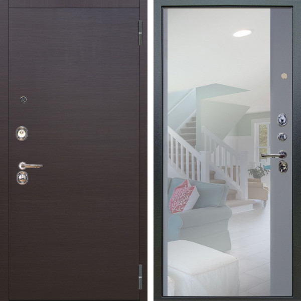 Входная дверь Аргус ЛЮКС 3К Элегант Венге горизонт + Магнум Силк маус