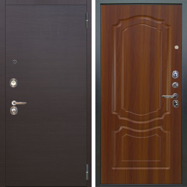 Входная дверь Аргус ЛЮКС 3К Элегант Венге горизонт + Мишель Дуб рустикальный