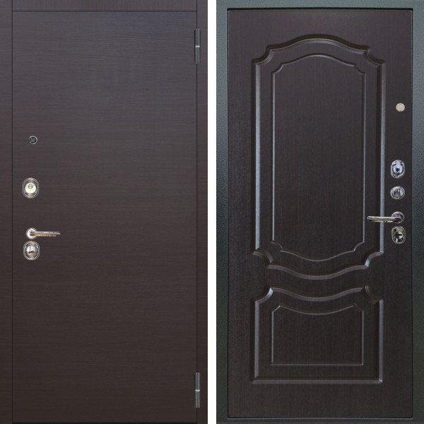 Входная дверь Аргус ЛЮКС 3К Элегант Венге горизонт + Мишель Венге