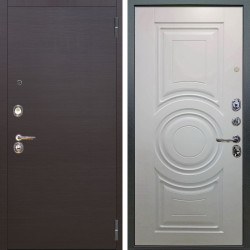 Входная дверь Аргус ЛЮКС 3К Элегант Венге горизонт + Могадиш Софт милк