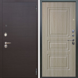 Входная дверь Аргус ЛЮКС 3К Элегант Венге горизонт + Скиф Дуб филадельфия крем