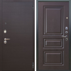 Входная дверь Аргус ЛЮКС 3К Элегант Венге горизонт + Скиф Горький шоколад