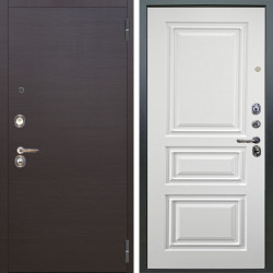 Входная дверь Аргус ЛЮКС 3К Элегант Венге горизонт + Скиф Софт милк