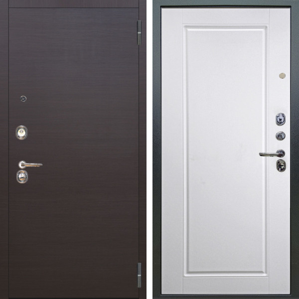 Входная дверь Аргус ЛЮКС 3К Элегант Венге горизонт + Тревор Софт милк