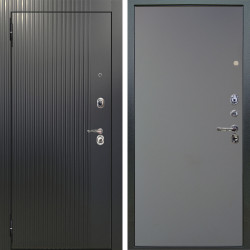 Входная дверь Аргус ЛЮКС 3К Фрейда ч кварц фортеза хром + Элегант Силк маус