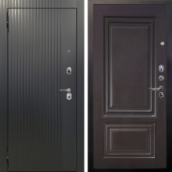 Входная дверь Аргус ЛЮКС 3К Фрейда ч кварц фортеза хром + Элион Горький шоколад
