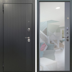 Входная дверь Аргус ЛЮКС 3К Фрейда ч кварц фортеза хром + Магнум Силк маус