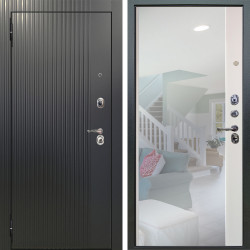 Входная дверь Аргус ЛЮКС 3К Фрейда ч кварц фортеза хром + Магнум Софт милк