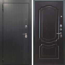 Входная дверь Аргус ЛЮКС 3К Фрейда ч кварц фортеза хром + Мишель Венге