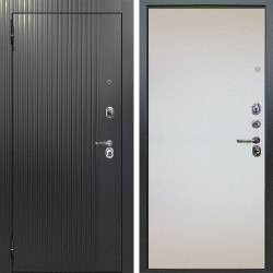 Входная дверь Аргус ЛЮКС 3К Фрейда ч кварц фортеза хром + Под покраску