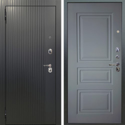 Входная дверь Аргус ЛЮКС 3К Фрейда ч кварц фортеза хром + Скиф Силк маус