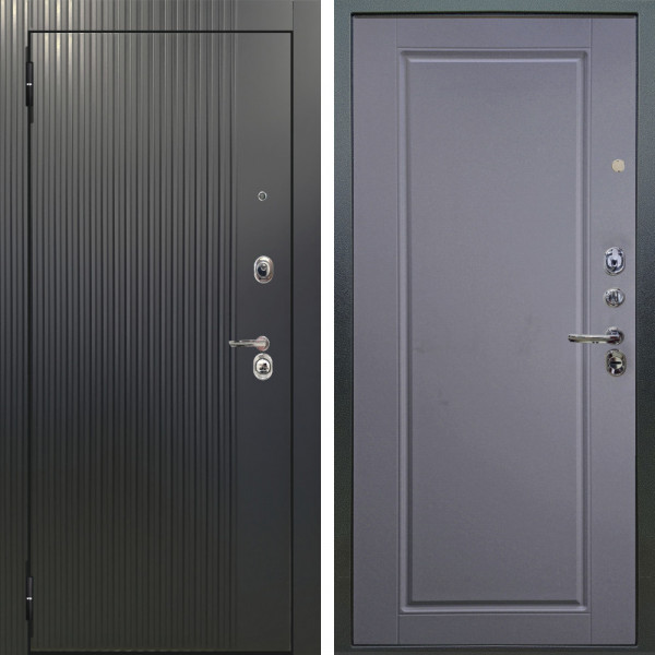 Входная дверь Аргус ЛЮКС 3К Фрейда ч кварц фортеза хром + Тревор Силк маус