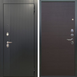 Входная дверь Аргус ЛЮКС 3К Фрейда Черный кварц + Элегант Венге горизонт