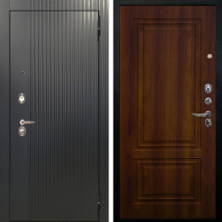 Входная дверь Аргус ЛЮКС 3К Фрейда Черный кварц + Элион Дуб рустикальный