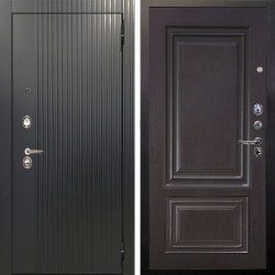 Входная дверь Аргус ЛЮКС 3К Фрейда Черный кварц + Элион Горький шоколад