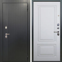 Входная дверь Аргус ЛЮКС 3К Фрейда Черный кварц + Элион Софт милк